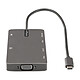 StarTech.com Adattatore multiporta da USB-C a HDMI 4K 30 Hz o VGA, Hub USB 3.0 a 3 porte, RJ45, SD/microSD e 100W Power Delivery economico
