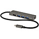 StarTech.com Adaptateur multiport USB-C vers HDMI 4K 60 Hz, Hub 4 ports USB 3.0 et Power Delivery 100W Station d'accueil USB Type-C 3.0 vers HDMI 4K 60 Hz (HDR10) avec 3 ports USB-A 3.0, 1 port USB-C 3.0 et Power Delivery 100W