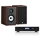 Rotel A11 Tribute Edition Black + Triangle Borea BR02 Walnut 2 x 50 W integrated amplifier with Bluetooth aptX and Texas Instruments DAC + 80 W compact bookshelf speaker (pair)