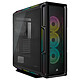 Corsair iCUE 5000T RGB (Black) Mid-tower case with tempered glass panel and ARGB LED fans