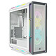 Corsair iCUE 5000T RGB (blanco) Caja PC Torre mediana con panel de cristal templado y ventiladores LED ARGB