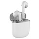Akashi Écouteurs Stéréo Bluetooth 5.1 Blanc Écouteurs stéréo sans fil Bluetooth 5.1 et boitier de charge