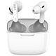 Akashi Bluetooth 5.0 Earphones White Bluetooth 5.0 Wireless Stro headphones and charging case