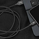 Nota Akashi Cavo USB-C in metallo infrangibile (nero)