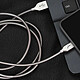 Nota Akashi Cavo USB-C in metallo infrangibile (argento)