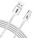 Akashi Câble Alu & Tressé USB-C (Blanc - 1m) pas cher