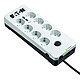 Eaton Protection Box 8 Tel USB DIN Surge protector power strip - 8 outlets - Telephone protection - 2 USB ports