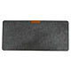 Accuratus Felt Laptop Desk Pad - Grey/Leather Felt Mouse Pad/Laptop Pad with Pen and Paper Organizer - Grey/Leather
