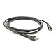 Zebra CBA-U21-S07ZBR USB Type-A (M) Data Transfer Cable for Zebra DS4608-HC/DS8108-HC/DS2278-HC/DS8178-HC/DS4608 - 2.1 m - Black