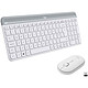 Logitech MK470 (White) Wireless mouse + keyboard set (AZERTY French)
