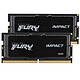 Kingston FURY Impact SO-DIMM 32GB (2 x 16GB) DDR5 6000 MHz CL38 Dual Channel 2-Slot SO-DIMM DDR5 PC5-48000 RAM Kit - KF560S38IBK2-32