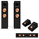 Klipsch Pack R-800F HCS 5.0 5.0 speaker package with Dolby Atmos effects
