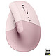 Logitech Lift (Rose) Souris sans fil ergonomique - droitier - Bluetooth - capteur optique 4000 dpi - 6 boutons