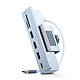 Satechi Hub USB-C Clamp pour iMac 24" - Bleu Hub USB-C pour iMac 24" avec 3 ports USB et lecteur de cartes