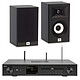 Imperial DABMAN i550 CD + JBL Stage A120 Black 2 x 42W Stereo All-in-One Player - CD/DAB/USB - Internet Radio - Wi-Fi/Bluetooth - Fast Ethernet + 125W Compact Bookshelf Speakers (pair)