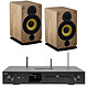 Imperial DABMAN i550 CD + Davis Acoustics Eva Ash Light 2 x 42W Stereo All-in-One Player - CD/DAB/USB - Internet Radio - Wi-Fi/Bluetooth - Fast Ethernet + 80W Compact Bookshelf Speakers (pair)