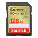 SanDisk Extreme SDXC UHS-I 128 Go Carte mémoire SDXC UHS-I U3 V30 Classe 10 128 Go 180 Mo/s 90 Mo/s