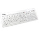 Bastron B45-USB White Wired touch keyboard with TouchPad - tempered glass surface - IP67 - USB - AZERTY, French