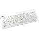 Bastron B50-90T Wired antistatic keyboard with TouchPad - tempered glass surface - IP67 - USB - AZERTY, French