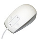 NicoMED HygiMouse Touch - White Antimicrobial wired silicone mouse - ambidextrous - 2 buttons - touch wheel - IP68 waterproof - USB
