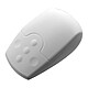 NicoMED HygiMouse Basic Radio - Blanc Souris sans fil antimicrobienne en silicone - ambidextre - 5 boutons - étanche IP68 - RF 2.4 GHz