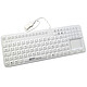 GETT CleanType Prime Touch Antibacterial wired keyboard with TouchPad - silicone surface - IP68 - USB - AZERTY, French