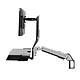 Ergotron SV Combi Arm with work surface - Polished aluminium Arm with working surface and horizontal movement