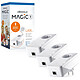 devolo Magic 1 LAN (pack of 3) 1200 Mbps Powerline adapters with Gigabit Ethernet port