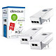 devolo Magic 2 Wi-Fi 6 (pack of 2) + devolo Magic 2 LAN Triple 2400 Mbps Powerline and Wi-Fi AC2400 dual-band (N600 + AC1740) MESH adapters with 2 Gigabit Ethernet ports + 2400 Mbps Powerline adapter with 3 Gigabit Ethernet ports
