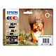 Epson Ecureuil Multipack 378XL / 478XL Pack de 6 cartouches Claria Photo HD, couleurs d'encre cyan, magenta, jaune, noir, gris et rouge