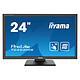 iiyama 23.6" LED Tactile - ProLite T2453MIS-B1 1920 x 1080 pixels - Tactile MultiTouch - 4 ms (gris à gris) - 16/9 - VA - HDMI/DP/VGA - USB - Haut-parleurs - Noir