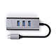 Nota Hub USB-C 2-in-1 SATECHI con 3 porte USB 3.0 + Ethernet (Grigio)
