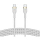 Review Belkin 2x Boost Charge Pro Flex Silicone Braided USB-C to USB-C Cables (white) - 1 m