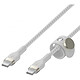 Avis Belkin Boost Charge Pro Flex Câble silicone tressé USB-C vers USB-C (blanc) - 3 m