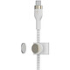Cables USB-C a USB-C Belkin 2x Boost Charge Pro Flex trenzados de silicona (blanco) - 1 m a bajo precio