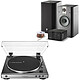 Audio-Technica AT-LP60XUSB Grey + Focal My Focal System 2-speed belt drive turntable (33-45 rpm) with built-in pre-amp and USB port + 2 x 60W Bluetooth integrated stereo amplifier and USB DAC + Bookshelf speakers (pair) + Cable