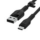 Cable Belkin Boost Charge Flex de silicona de USB-A a USB-C (negro) - 1m a bajo precio