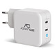 Advance PowerFlex Chargeur mural USB-C 100W (Blanc) Chargeur Mural 100W avec deux sorties USB-C - Blanc
