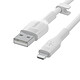 Cable Belkin Boost Charge Flex de silicona de USB-A a Lightning (blanco) - 1m a bajo precio