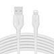 Nota Belkin Boost Charge Flex Cavo USB-A a Lightning in silicone (bianco) - 3 m