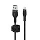 Cable Belkin Boost Charge Pro Flex de silicona trenzada de USB-A a Lightning (negro) - 2 m Cable USB-A a Lightning trenzado de silicona de 2 m - Negro