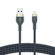 Nota Belkin Boost Charge Pro Flex Cavo USB-A a Lightning intrecciato in silicone (blu) - 1 m