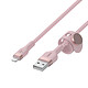 Belkin Boost Charge Pro Flex Câble silicone tressé USB-A vers Lightning (rose) - 1 m pas cher