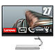 Lenovo 27" LED - Q27q-20 2560 x 1440 pixels - 4 ms - 16/9 - IPS - HDR - 75 Hz - FreeSync - HDMI/DisplayPort - Hauteur réglable - Haut-parleurs - Noir