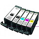 UPrint C-525/526 2BK/C/M/Y 5-pack of black/cyan/magenta/yellow ink cartridges compatible with Canon PGI-525/CLI-526
