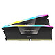 Corsair Vengeance RGB DDR5 48 Go (2 x 24 Go) 7000 MHz CL40 - Noir Kit Dual Channel 2 barrettes de RAM RGB DDR5 PC5-56000 - CMH48GX5M2B7000C40