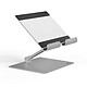 Soporte de mesa DURABLE para tabletas de hasta 13". Soporte de mesa ajustable en altura para tabletas de hasta 13".