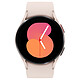 Samsung Galaxy Watch5 (40 mm / Oro rosa) Orologio connesso 40 mm - alluminio - impermeabile IP68 - GPS/Bussola - RAM 1,5 GB - touch screen Super AMOLED 1,19" - 16 GB - NFC/Wi-Fi/Bluetooth 5.2 - 284 mAh - Android Wear 3.5 - cinturino sportivo in silicone