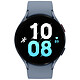 Samsung Galaxy Watch5 BT (44 mm / Bleu) Montre connectée 44 mm - aluminium - étanche IP68 - GPS/Compass - RAM 1.5 Go - écran tactile Super AMOLED 1.36" - 16 Go - NFC/Wi-Fi/Bluetooth 5.2 - 410 mAh - Android Wear 3.5 - bracelet sport en silicone
