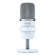 HyperX SoloCast Blanc Microphone à condensateur Électret - directivité cardioïde - USB - support flexible et réglable - certifié TeamSpeak et Discord